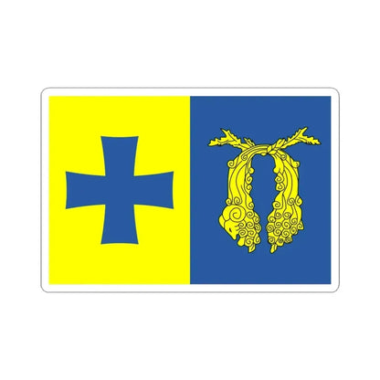 Flag of Poti Georgia - STICKER Vinyl Kiss-Cut Decal 3 Inch White - The Sticker Space