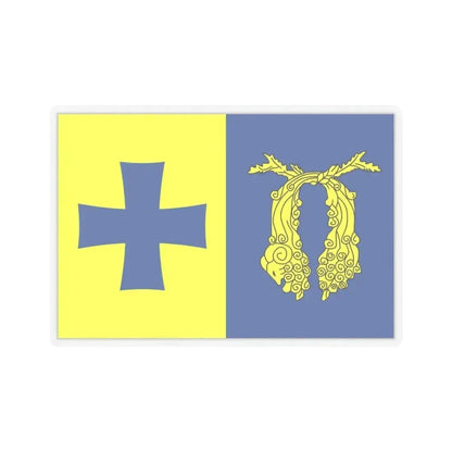 Flag of Poti Georgia - STICKER Vinyl Kiss-Cut Decal 4 Inch Transparent - The Sticker Space