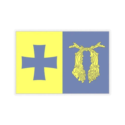 Flag of Poti Georgia - STICKER Vinyl Kiss-Cut Decal 6 Inch Transparent - The Sticker Space