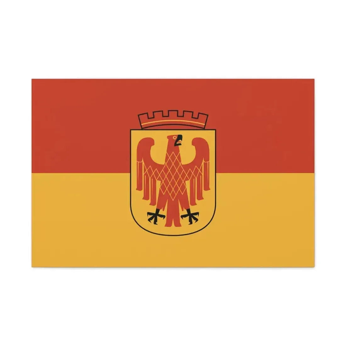 Flag of Potsdam Germany - Canvas Wall Art 36" x 24" 1.25" - The Sticker Space