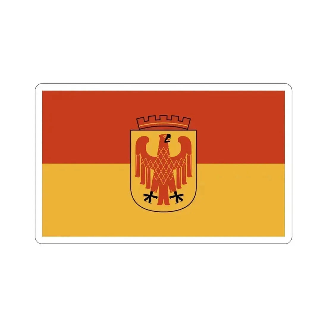 Flag of Potsdam Germany STICKER Vinyl Die-Cut Decal 3 Inch - The Sticker Space