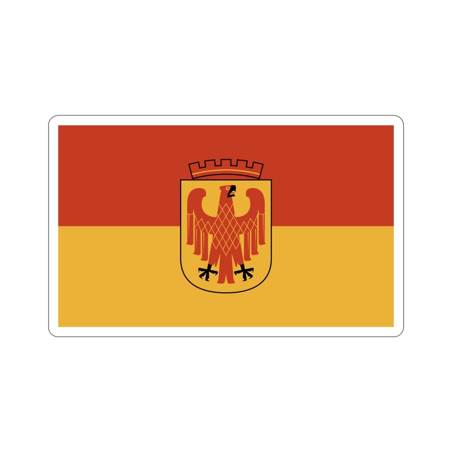 Flag of Potsdam Germany STICKER Vinyl Die-Cut Decal-4 Inch-The Sticker Space