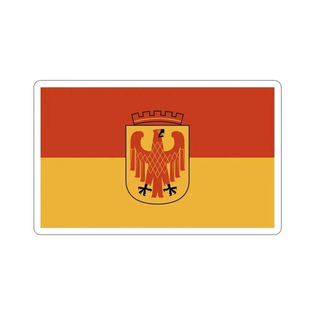 Flag of Potsdam Germany STICKER Vinyl Die-Cut Decal 4 Inch - The Sticker Space