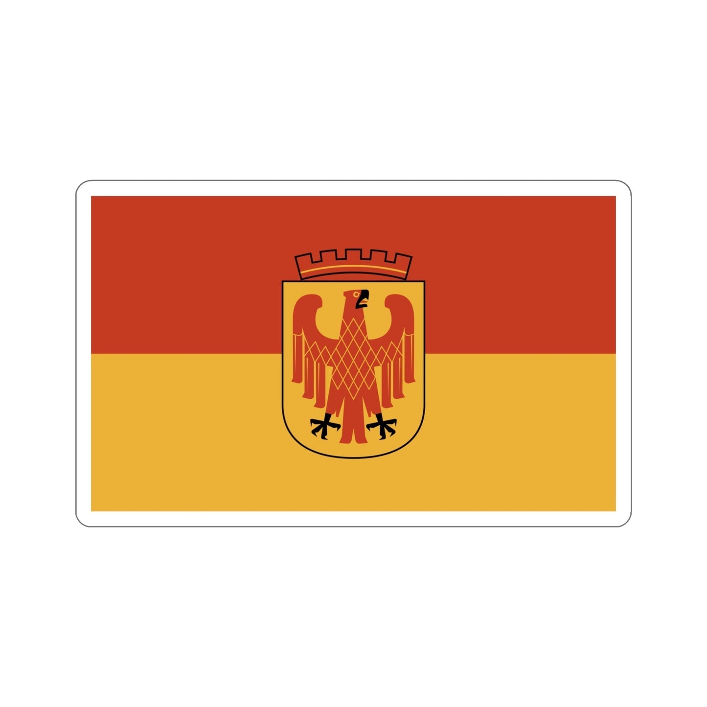 Flag of Potsdam Germany STICKER Vinyl Die-Cut Decal-5 Inch-The Sticker Space