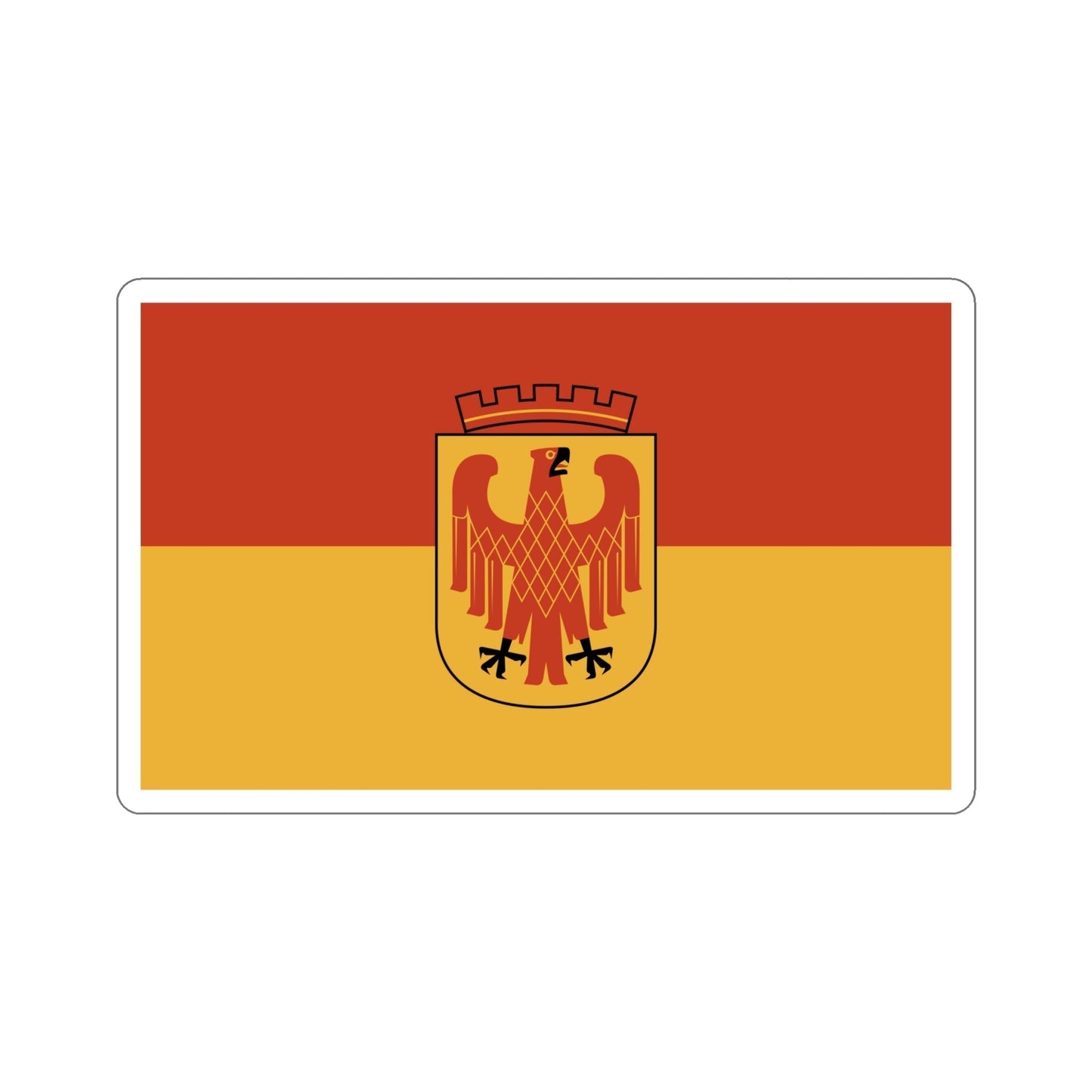 Flag of Potsdam Germany STICKER Vinyl Die-Cut Decal-6 Inch-The Sticker Space