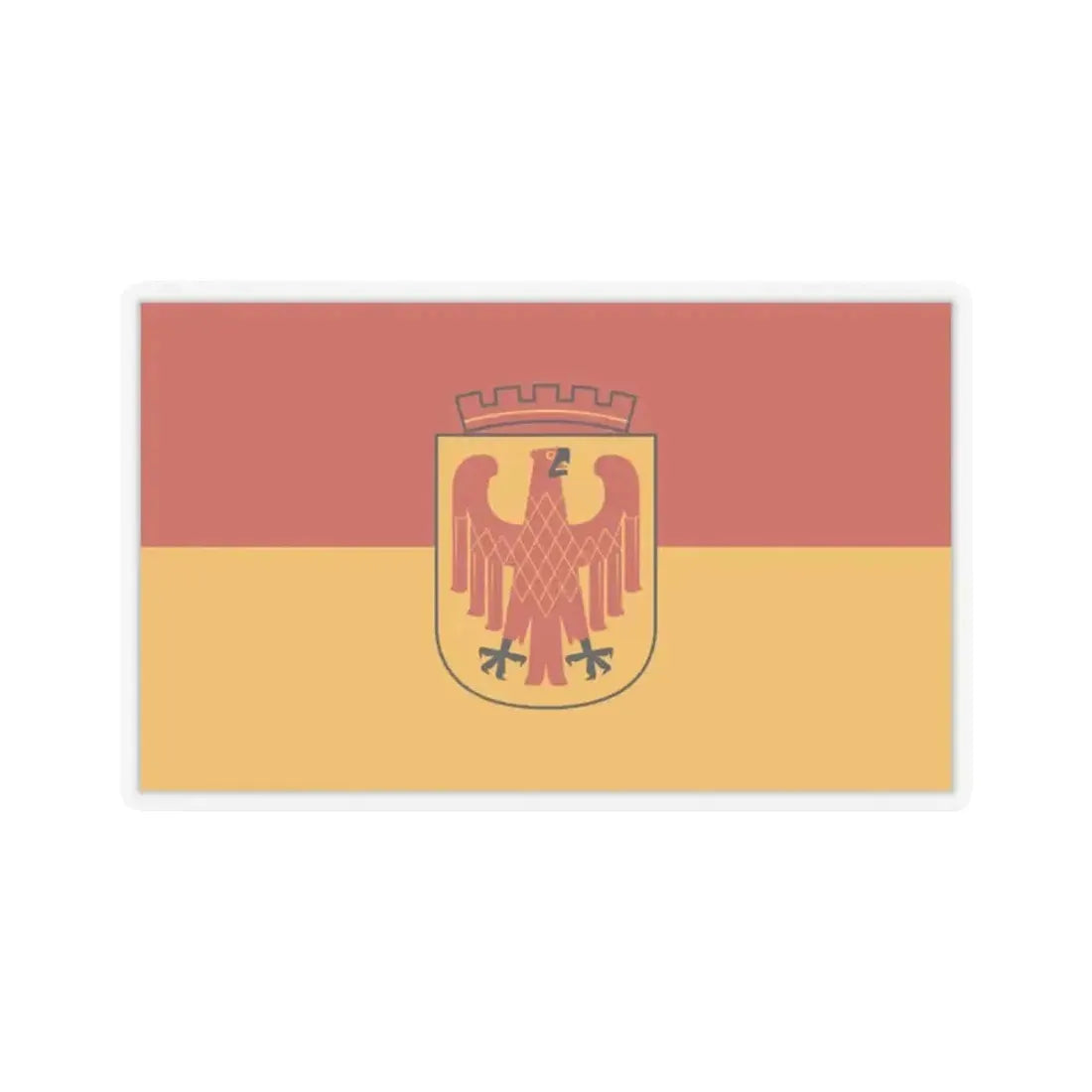 Flag of Potsdam Germany - STICKER Vinyl Kiss-Cut Decal 2 Inch Transparent - The Sticker Space