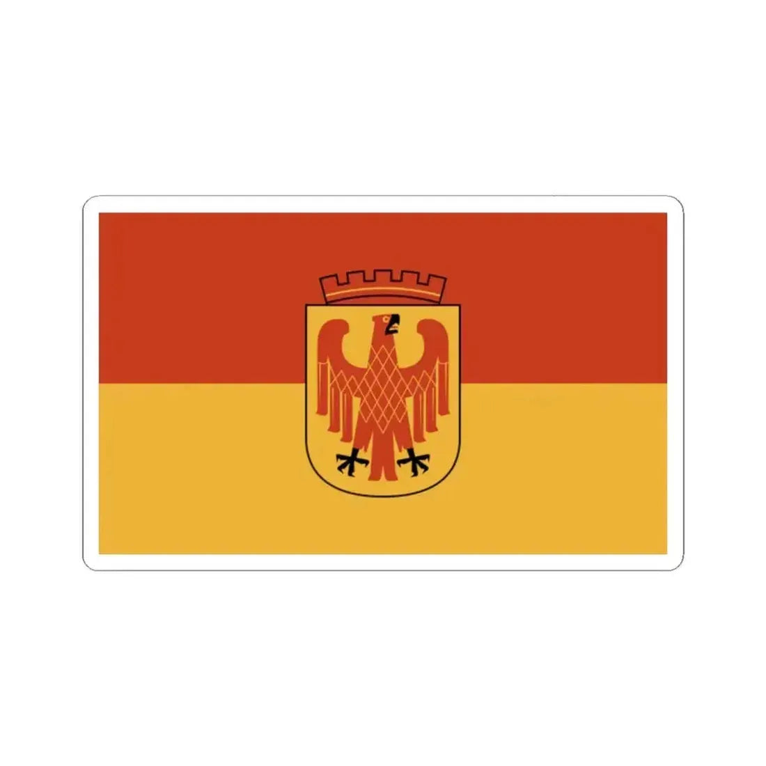 Flag of Potsdam Germany - STICKER Vinyl Kiss-Cut Decal 2 Inch White - The Sticker Space