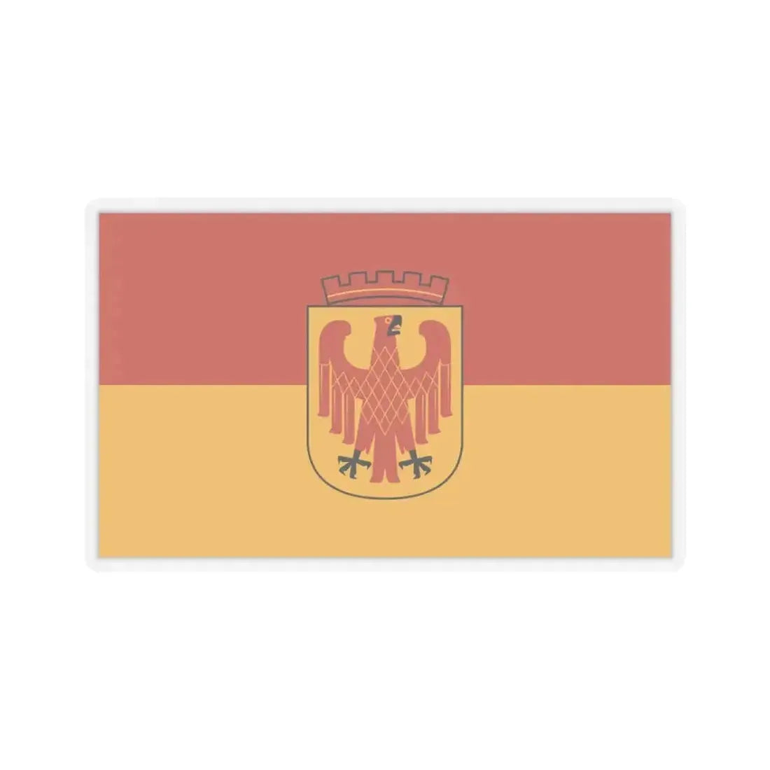 Flag of Potsdam Germany - STICKER Vinyl Kiss-Cut Decal 3 Inch Transparent - The Sticker Space