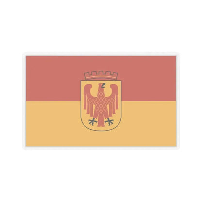 Flag of Potsdam Germany - STICKER Vinyl Kiss-Cut Decal 4 Inch Transparent - The Sticker Space