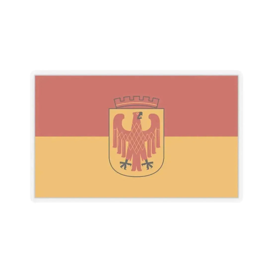 Flag of Potsdam Germany - STICKER Vinyl Kiss-Cut Decal 6 Inch Transparent - The Sticker Space