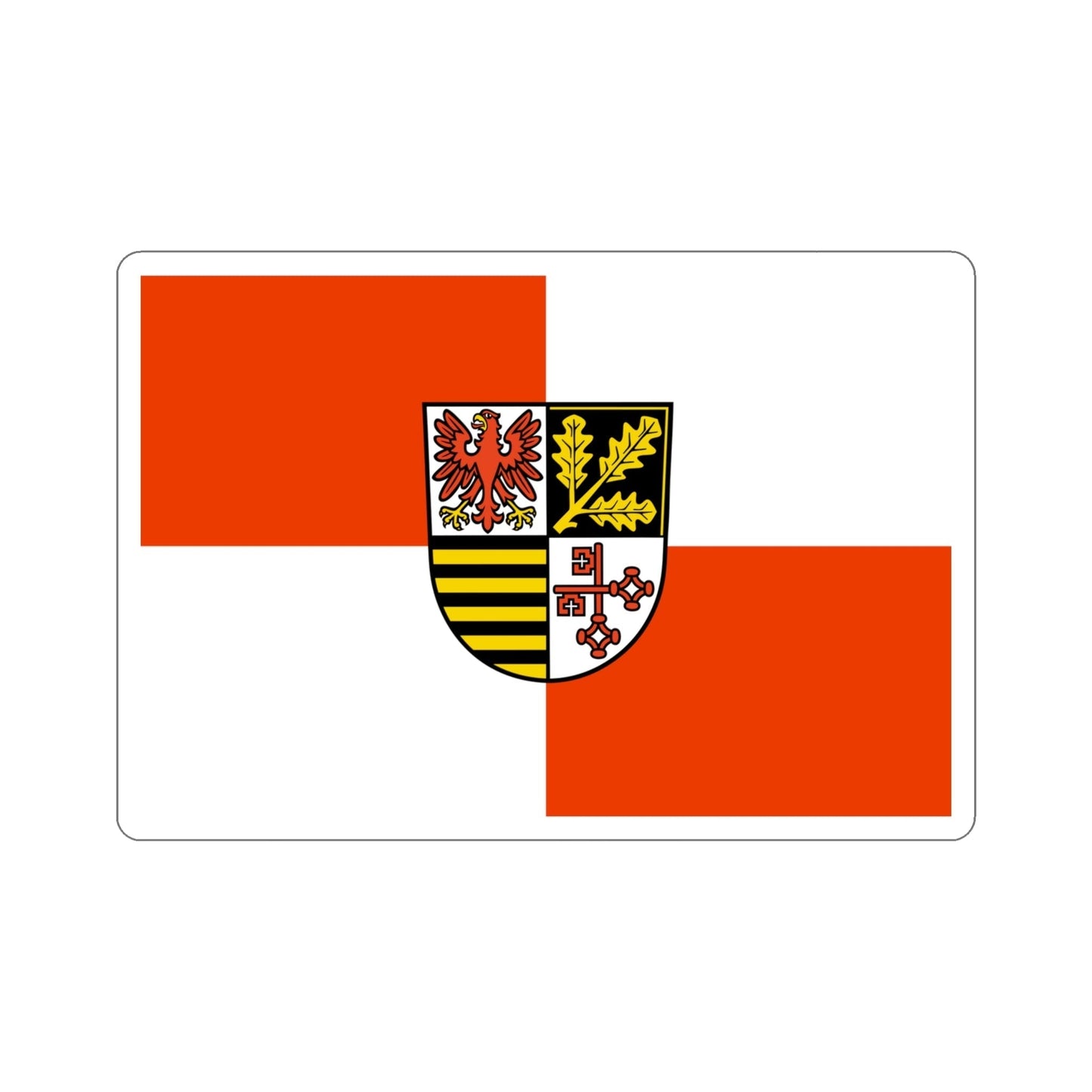 Flag of Potsdam Mittelmark Germany STICKER Vinyl Die-Cut Decal-4 Inch-The Sticker Space