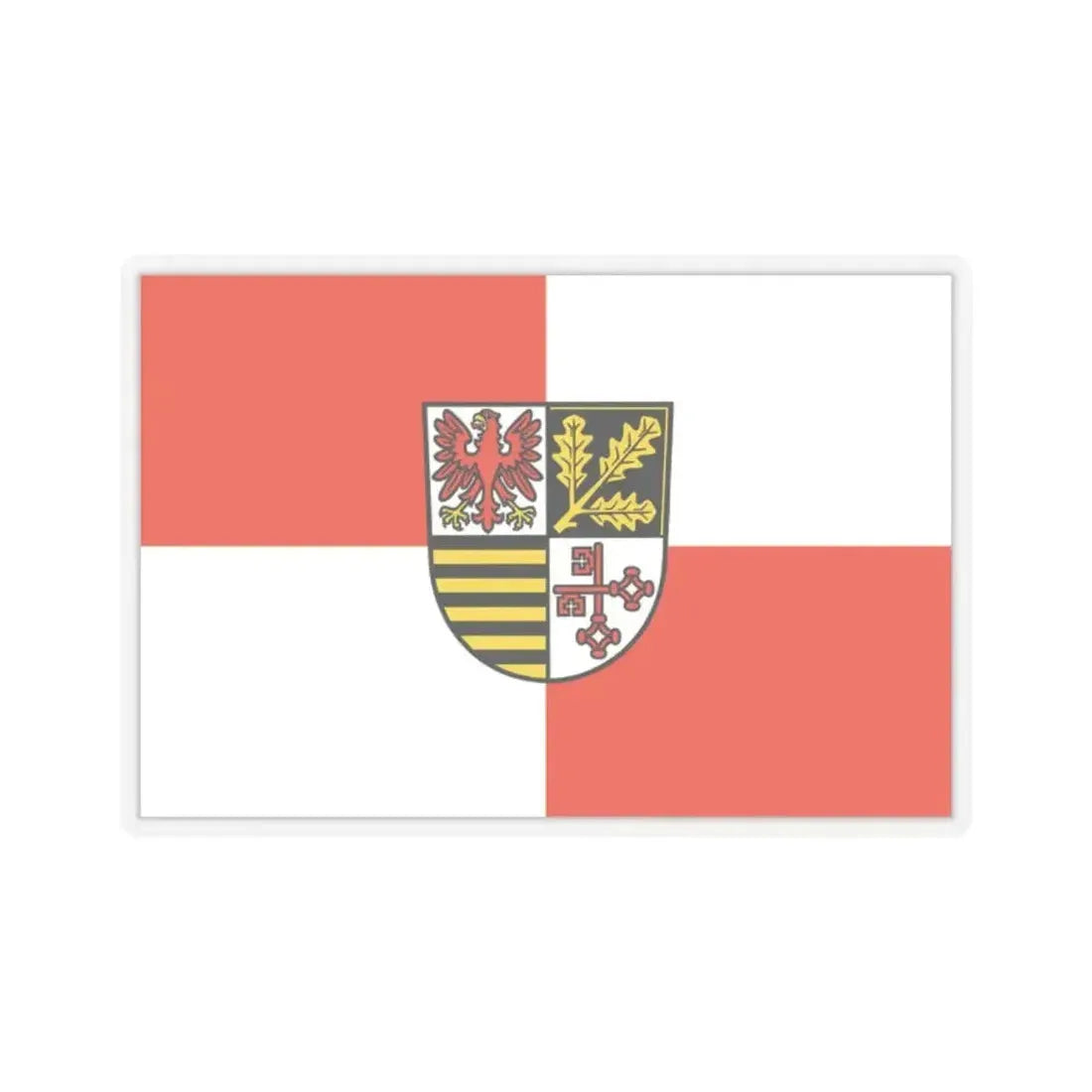 Flag of Potsdam Mittelmark Germany - STICKER Vinyl Kiss-Cut Decal 2 Inch Transparent - The Sticker Space