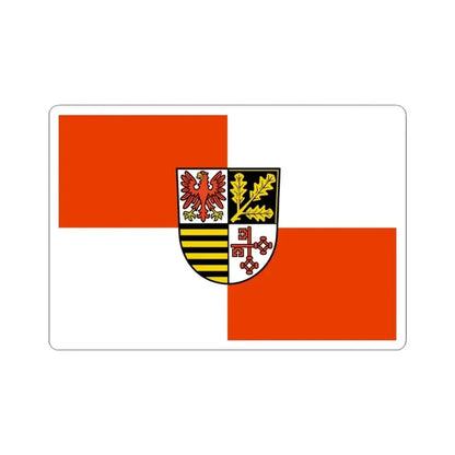 Flag of Potsdam Mittelmark Germany - STICKER Vinyl Kiss-Cut Decal 3 Inch White - The Sticker Space