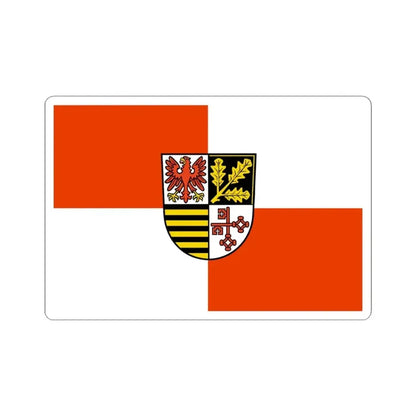 Flag of Potsdam Mittelmark Germany - STICKER Vinyl Kiss-Cut Decal 4 Inch White - The Sticker Space