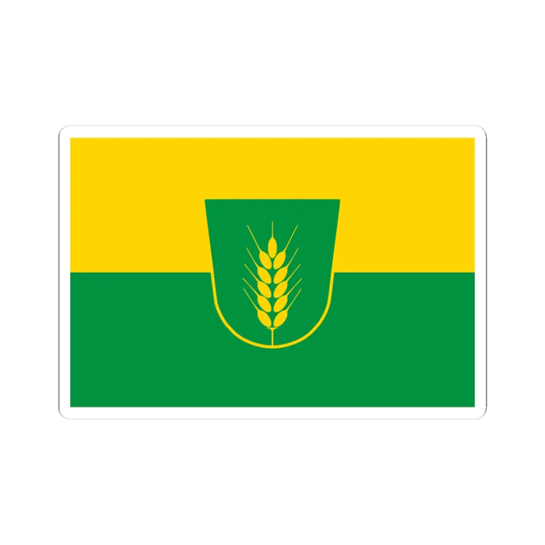 Flag of Povolzhye (Ukraine) STICKER Vinyl Kiss-Cut Decal 3 Inch White - The Sticker Space