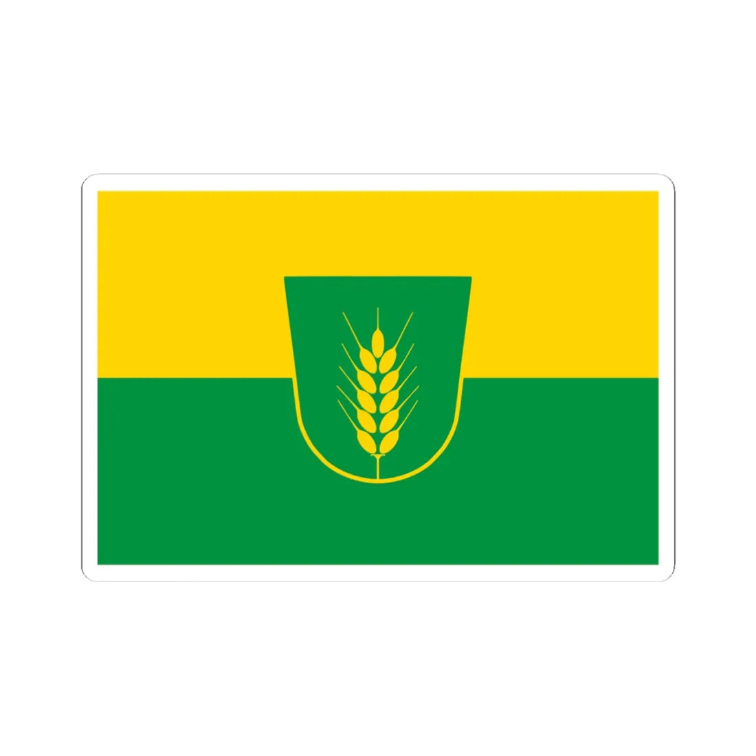 Flag of Povolzhye (Ukraine) STICKER Vinyl Kiss-Cut Decal 4 Inch White - The Sticker Space