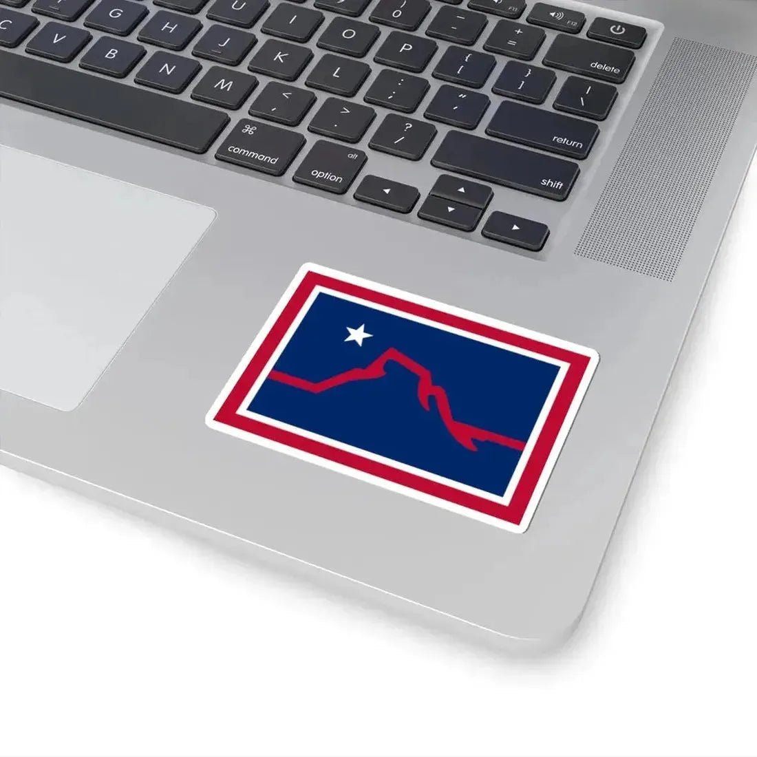 Flag of Powell Wyoming (United States) STICKER Vinyl Kiss-Cut Decal - The Sticker Space