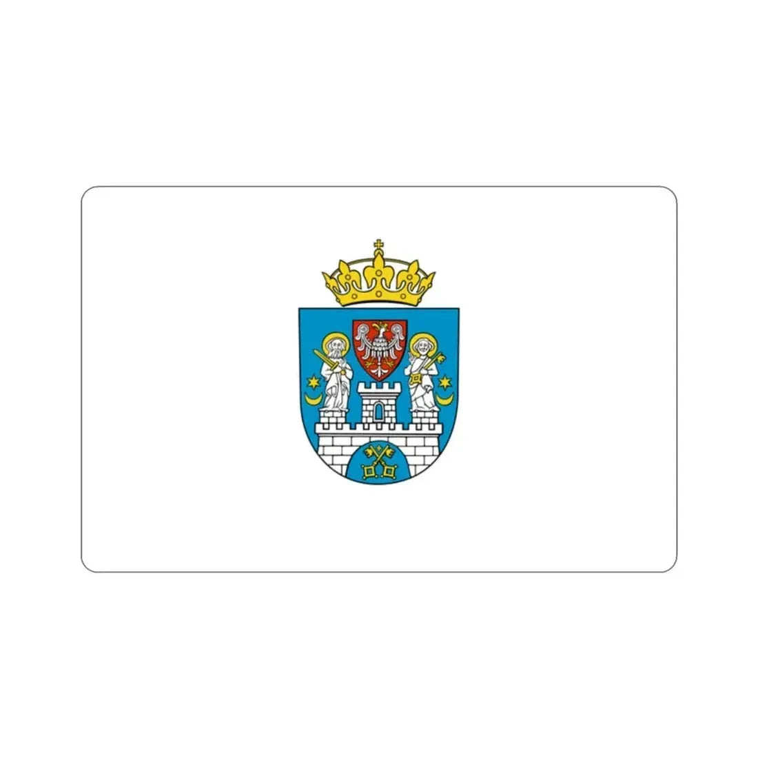 Flag of Poznań Poland STICKER Vinyl Die-Cut Decal 2 Inch - The Sticker Space