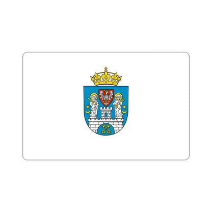 Flag of Poznań Poland STICKER Vinyl Die-Cut Decal 3 Inch - The Sticker Space