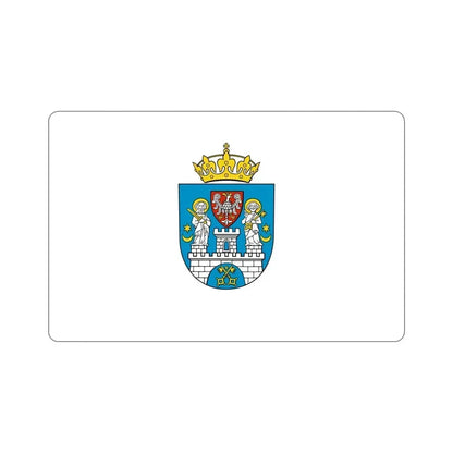 Flag of Poznań Poland STICKER Vinyl Die-Cut Decal 4 Inch - The Sticker Space