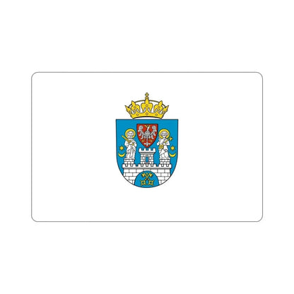 Flag of Poznań Poland STICKER Vinyl Die-Cut Decal 4 Inch - The Sticker Space