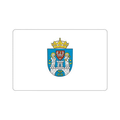 Flag of Poznań Poland STICKER Vinyl Die-Cut Decal 5 Inch - The Sticker Space