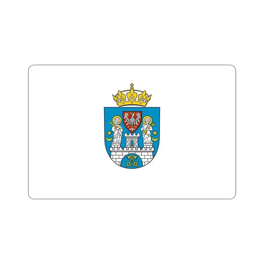 Flag of Poznań Poland STICKER Vinyl Die-Cut Decal 6 Inch - The Sticker Space