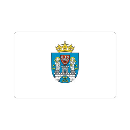 Flag of Poznań Poland STICKER Vinyl Die-Cut Decal 6 Inch - The Sticker Space