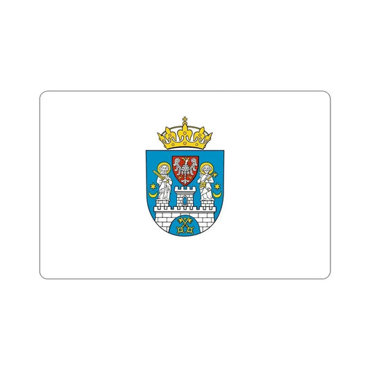 Flag of Poznań Poland STICKER Vinyl Die-Cut Decal 6 Inch - The Sticker Space