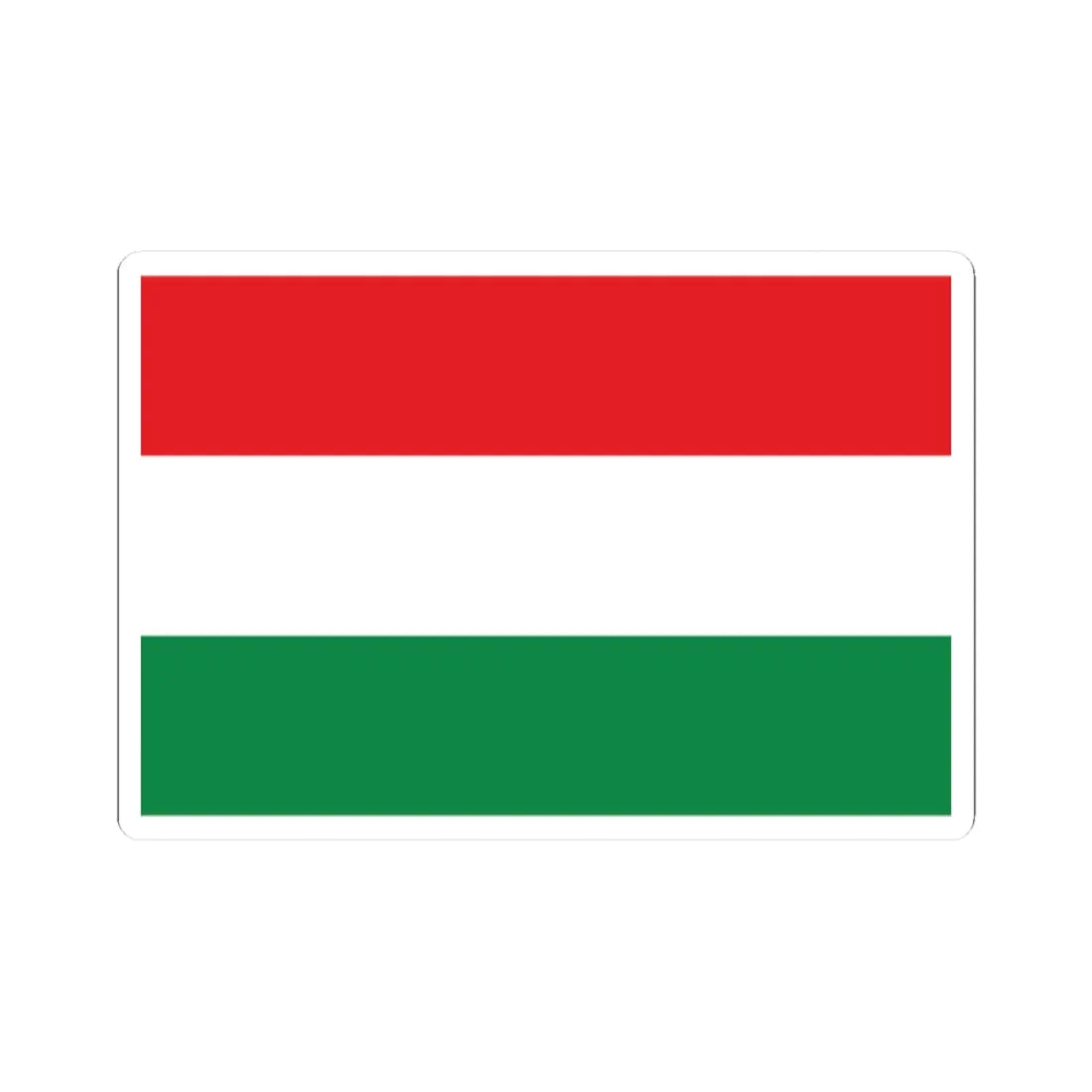 Flag of Pozuzo without coat of arms (Peru) STICKER Vinyl Kiss-Cut Decal 2 Inch White - The Sticker Space