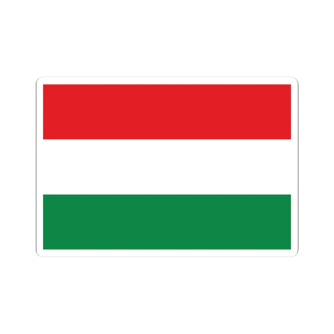 Flag of Pozuzo without coat of arms (Peru) STICKER Vinyl Kiss-Cut Decal 3 Inch White - The Sticker Space