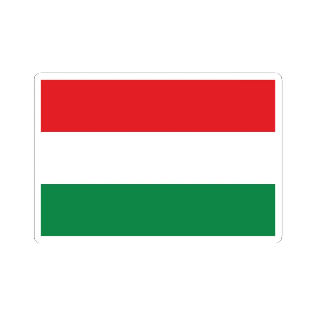 Flag of Pozuzo without coat of arms (Peru) STICKER Vinyl Kiss-Cut Decal 6 Inch White - The Sticker Space