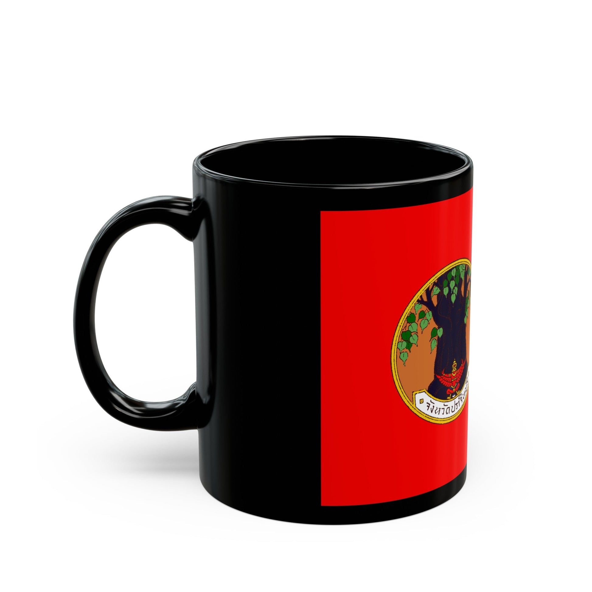 Flag of Prachin Buri Province Thailand - Black Coffee Mug-The Sticker Space