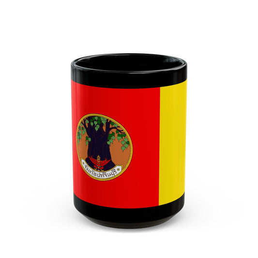 Flag of Prachin Buri Province Thailand.jpg - Black Coffee Mug-15oz-The Sticker Space