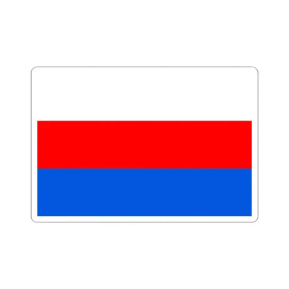 Flag of Prague 10 (Czech Republic) STICKER Vinyl Kiss-Cut Decal 3 Inch White - The Sticker Space