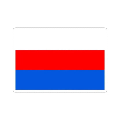 Flag of Prague 10 (Czech Republic) STICKER Vinyl Kiss-Cut Decal 4 Inch White - The Sticker Space