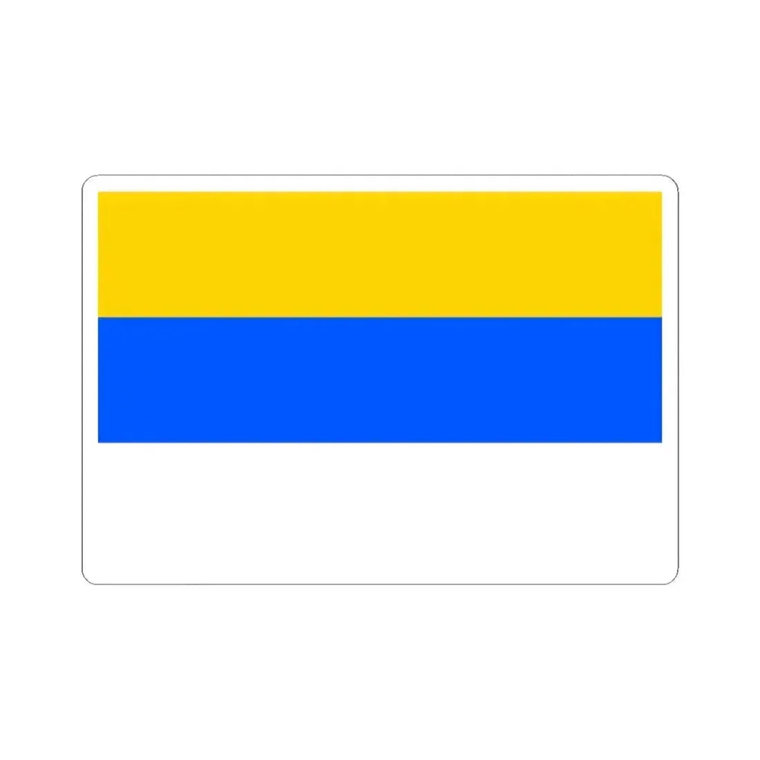 Flag of Prague 12 (Czech Republic) STICKER Vinyl Kiss-Cut Decal 2 Inch White - The Sticker Space