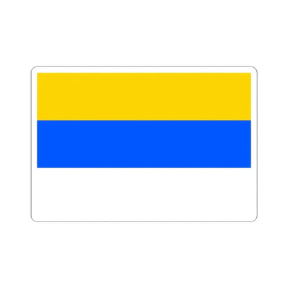 Flag of Prague 12 (Czech Republic) STICKER Vinyl Kiss-Cut Decal 4 Inch White - The Sticker Space