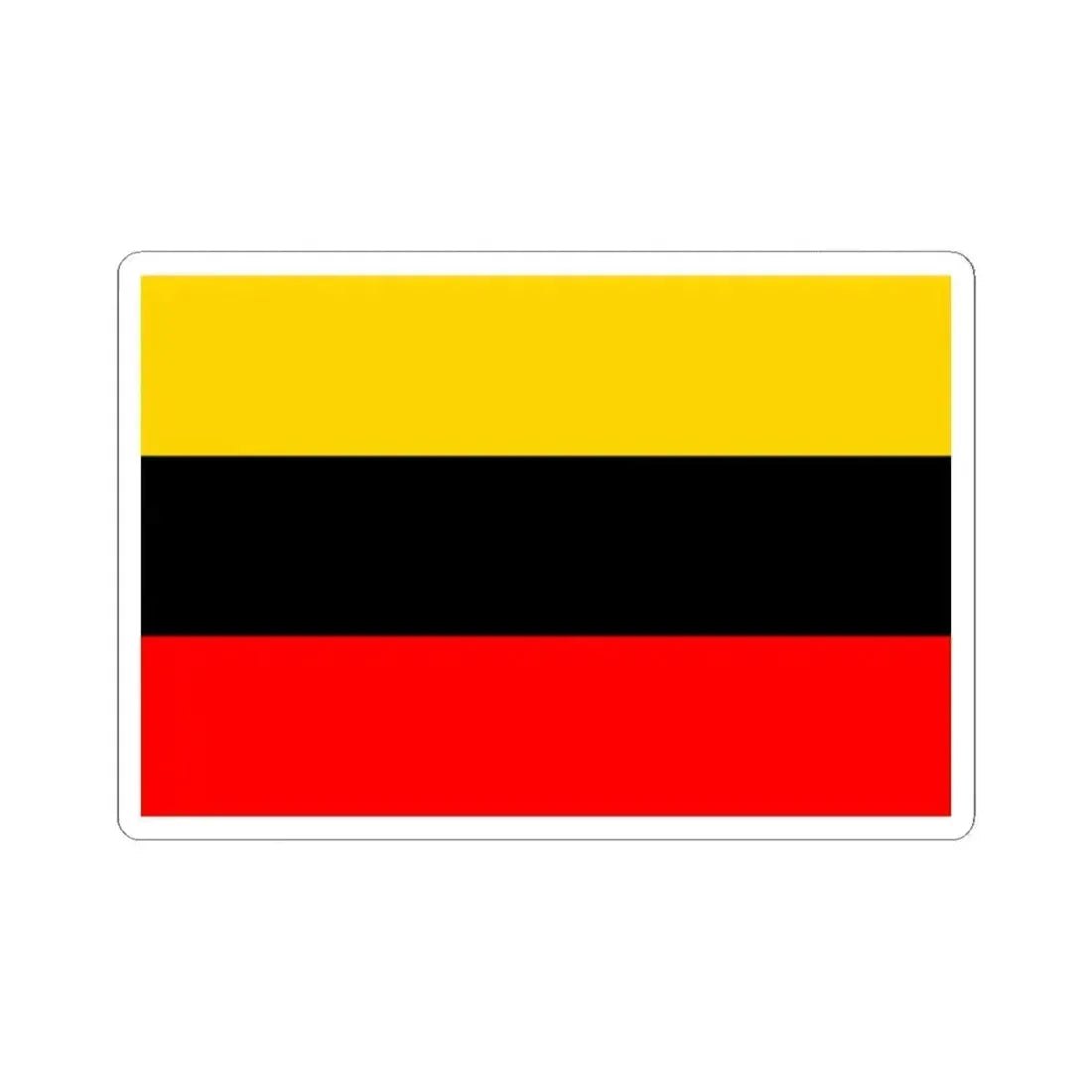 Flag of Prague 14 (Czech Republic) STICKER Vinyl Kiss-Cut Decal 2 Inch White - The Sticker Space