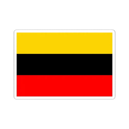 Flag of Prague 14 (Czech Republic) STICKER Vinyl Kiss-Cut Decal 2 Inch White - The Sticker Space