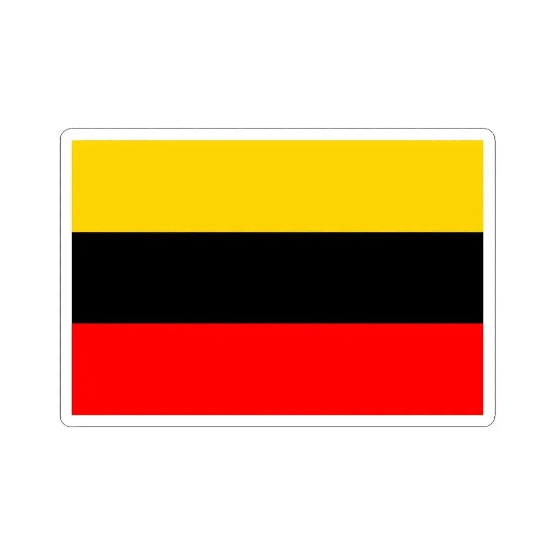 Flag of Prague 14 (Czech Republic) STICKER Vinyl Kiss-Cut Decal 3 Inch White - The Sticker Space