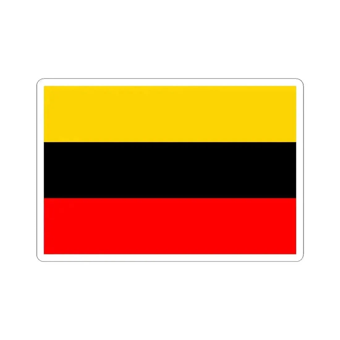 Flag of Prague 14 (Czech Republic) STICKER Vinyl Kiss-Cut Decal 4 Inch White - The Sticker Space