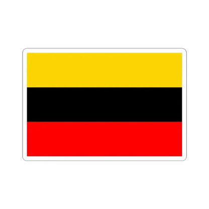 Flag of Prague 14 (Czech Republic) STICKER Vinyl Kiss-Cut Decal 4 Inch White - The Sticker Space