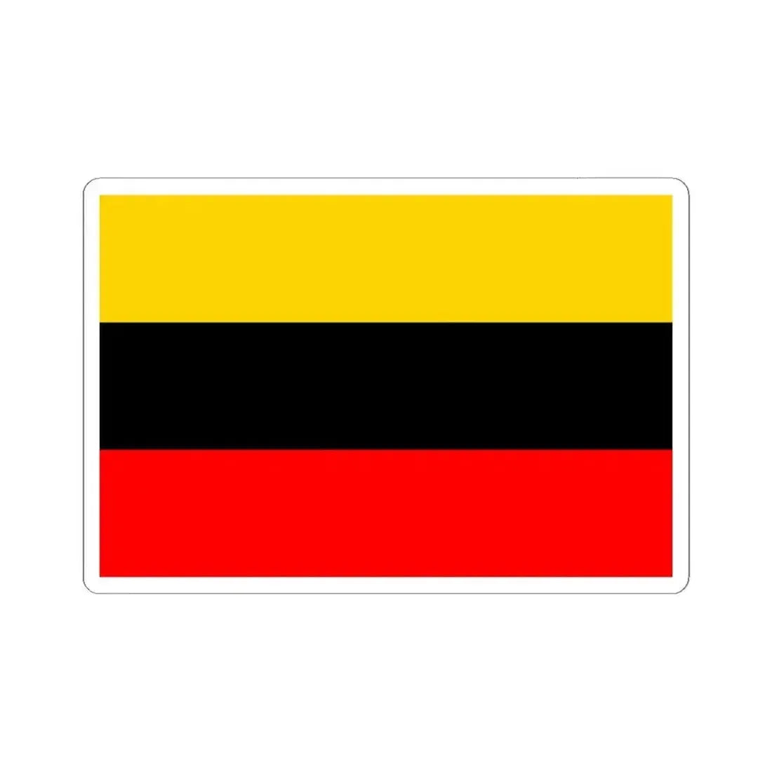 Flag of Prague 14 (Czech Republic) STICKER Vinyl Kiss-Cut Decal 6 Inch White - The Sticker Space