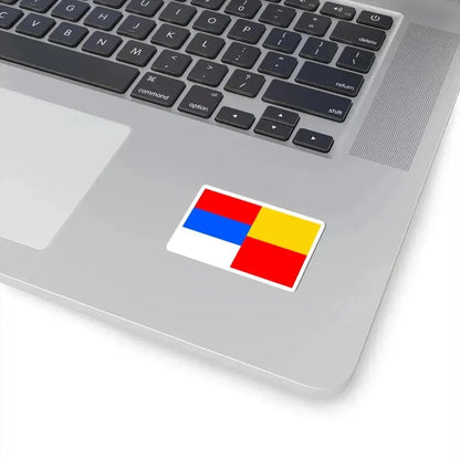 Flag of Prague 15 (Czech Republic) STICKER Vinyl Kiss-Cut Decal - The Sticker Space