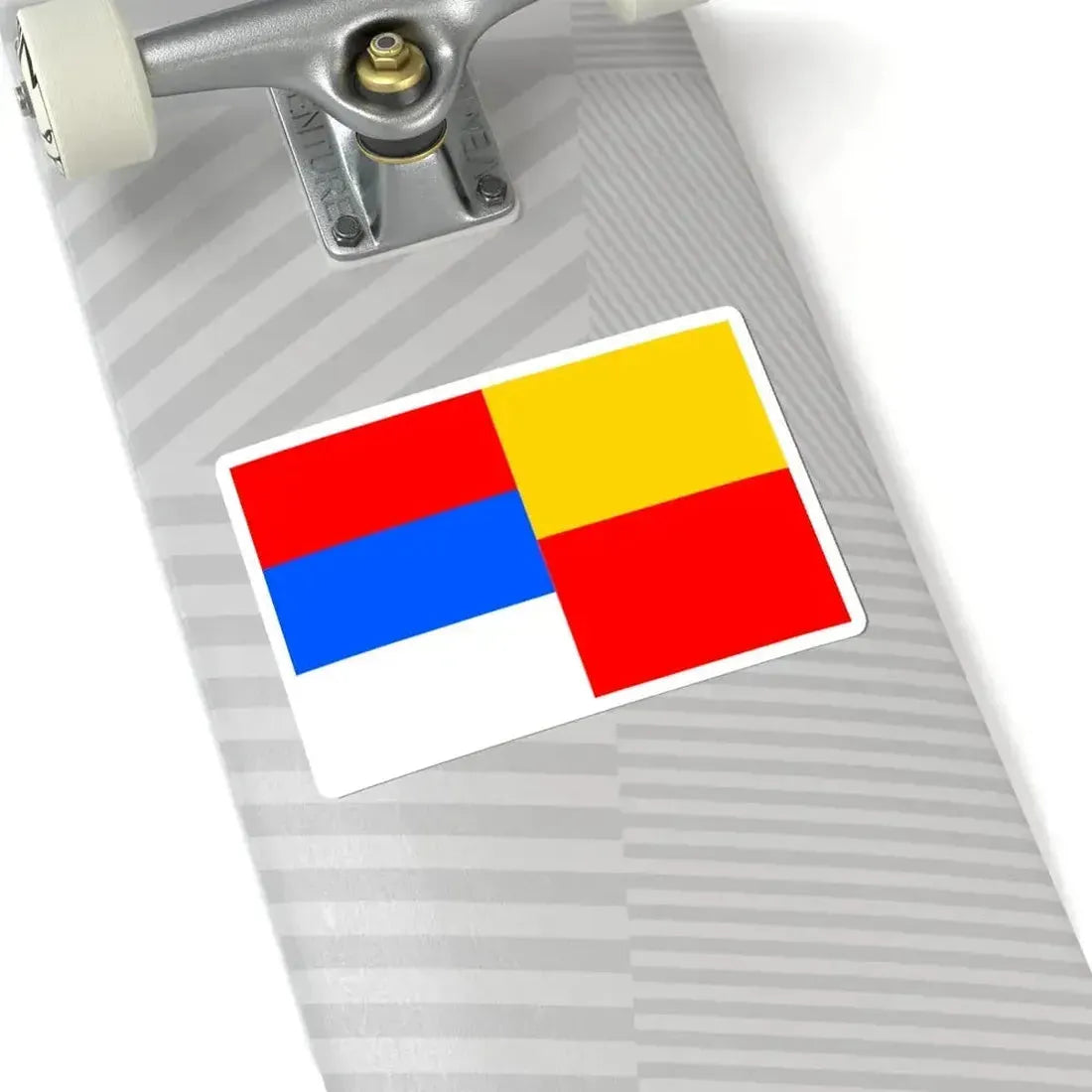 Flag of Prague 15 (Czech Republic) STICKER Vinyl Kiss-Cut Decal - The Sticker Space