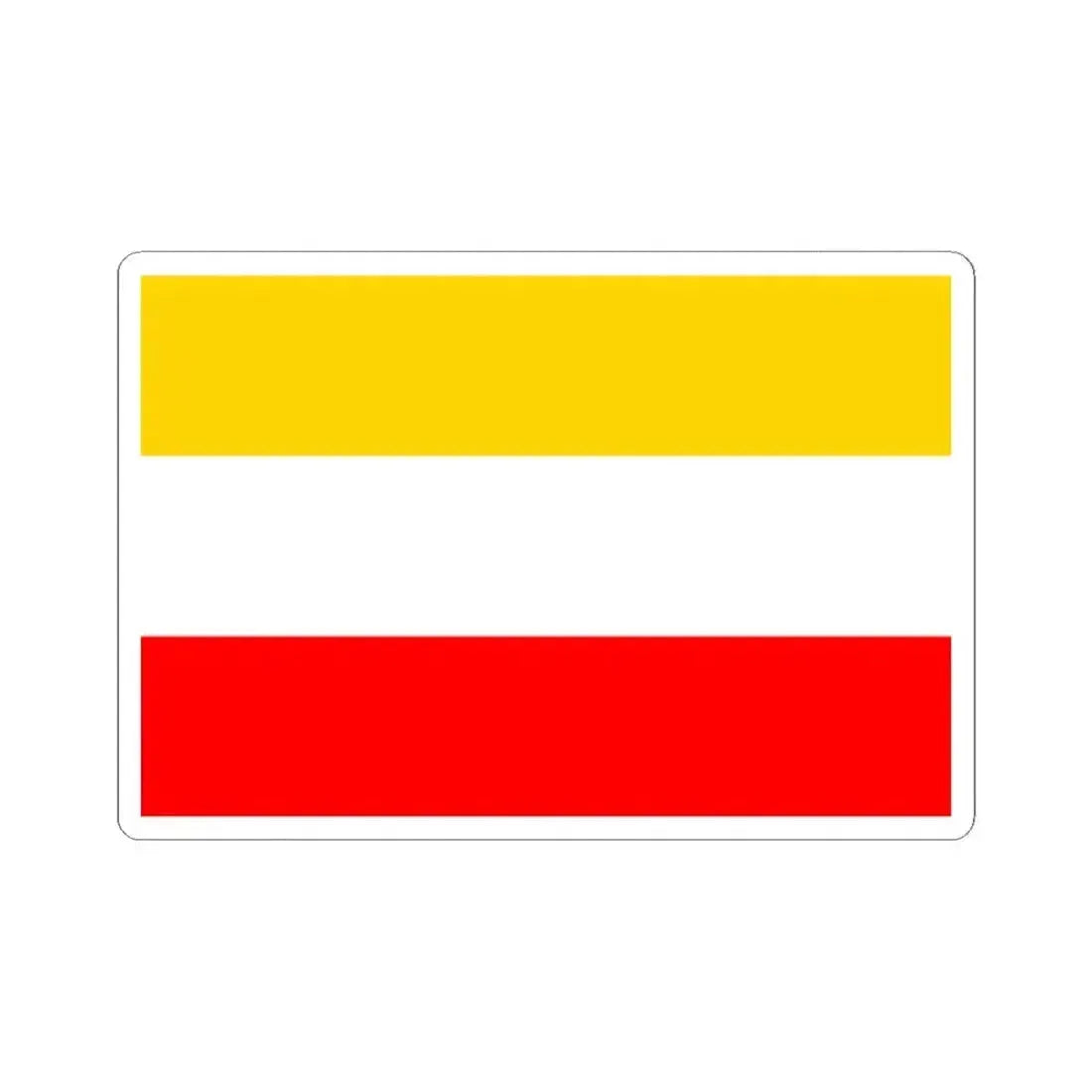 Flag of Prague 17 (Czech Republic) STICKER Vinyl Kiss-Cut Decal 2 Inch White - The Sticker Space