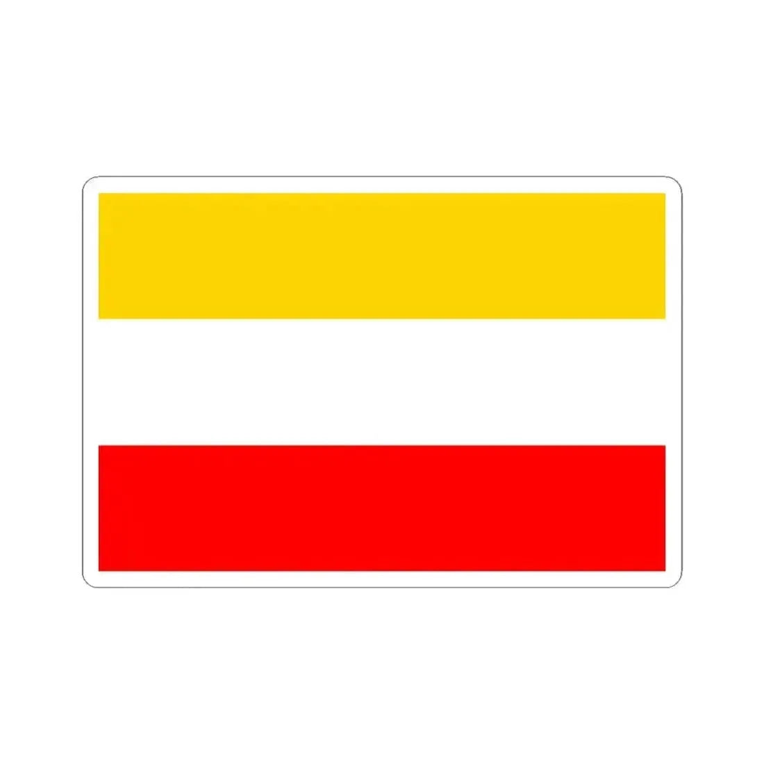 Flag of Prague 17 (Czech Republic) STICKER Vinyl Kiss-Cut Decal 4 Inch White - The Sticker Space