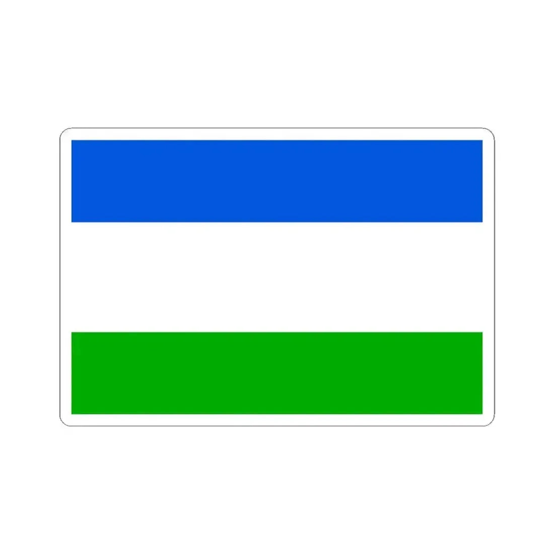 Flag of Prague 18 (Czech Republic) STICKER Vinyl Kiss-Cut Decal 4 Inch White - The Sticker Space