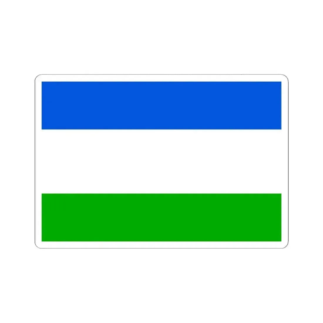 Flag of Prague 18 (Czech Republic) STICKER Vinyl Kiss-Cut Decal 6 Inch White - The Sticker Space